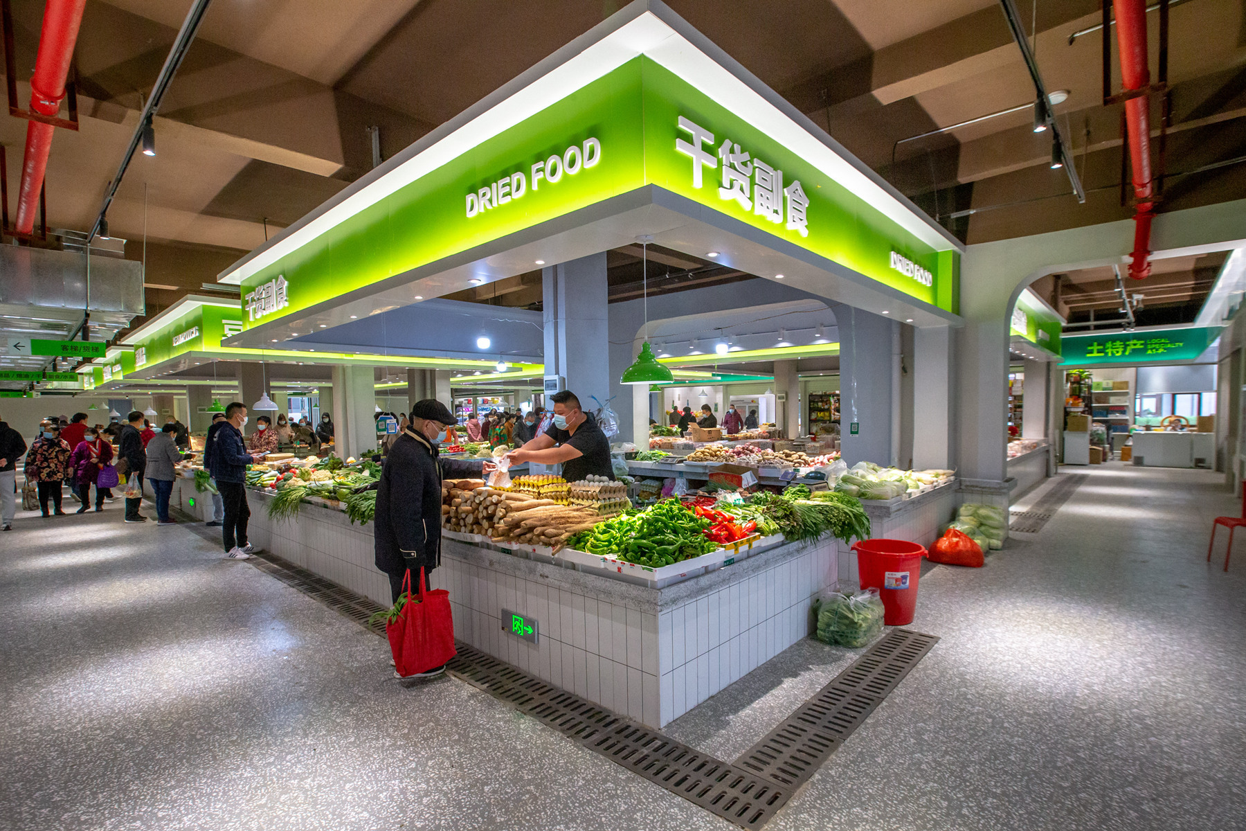 学习强国图集湖北襄阳老厂房变身现代化农贸市场