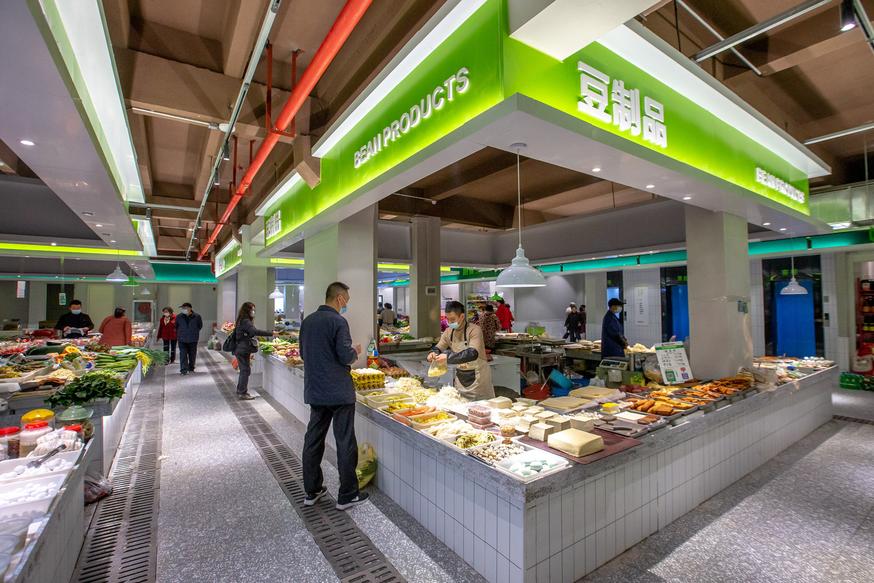 学习强国图集湖北襄阳老厂房变身现代化农贸市场